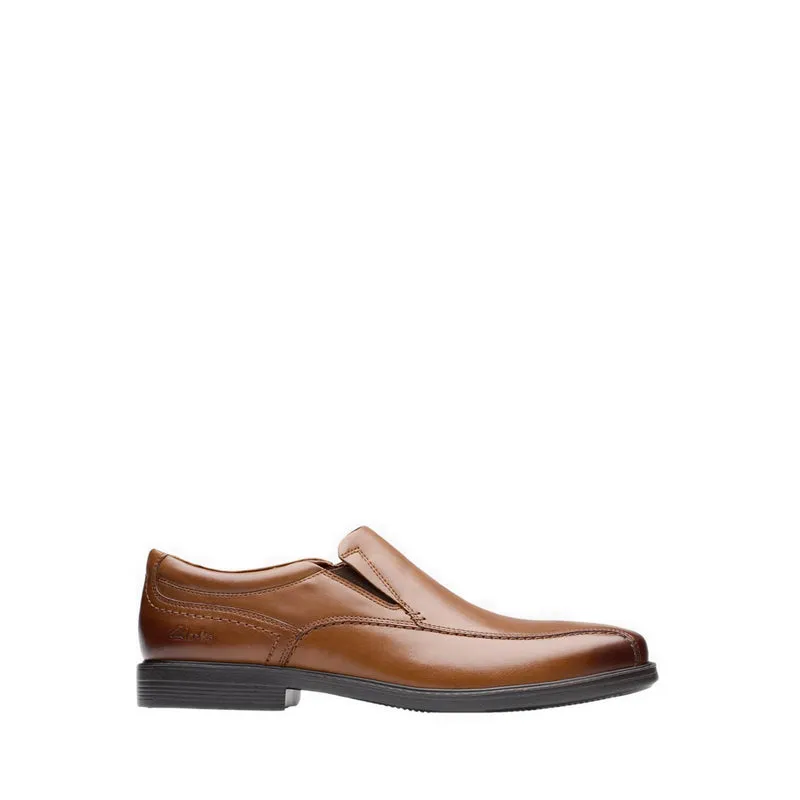 Clarks Dresslite Step Dark Tan Lea Sepatu Formal Pria
