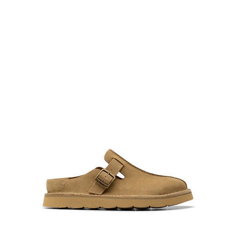 Clarks Solsbury Mule Dark Sand Suede dari Joy368
