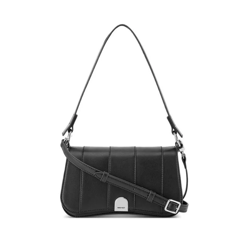 Duana Convertible Shoulder Flap Black warna hitam elegan dari Joy368