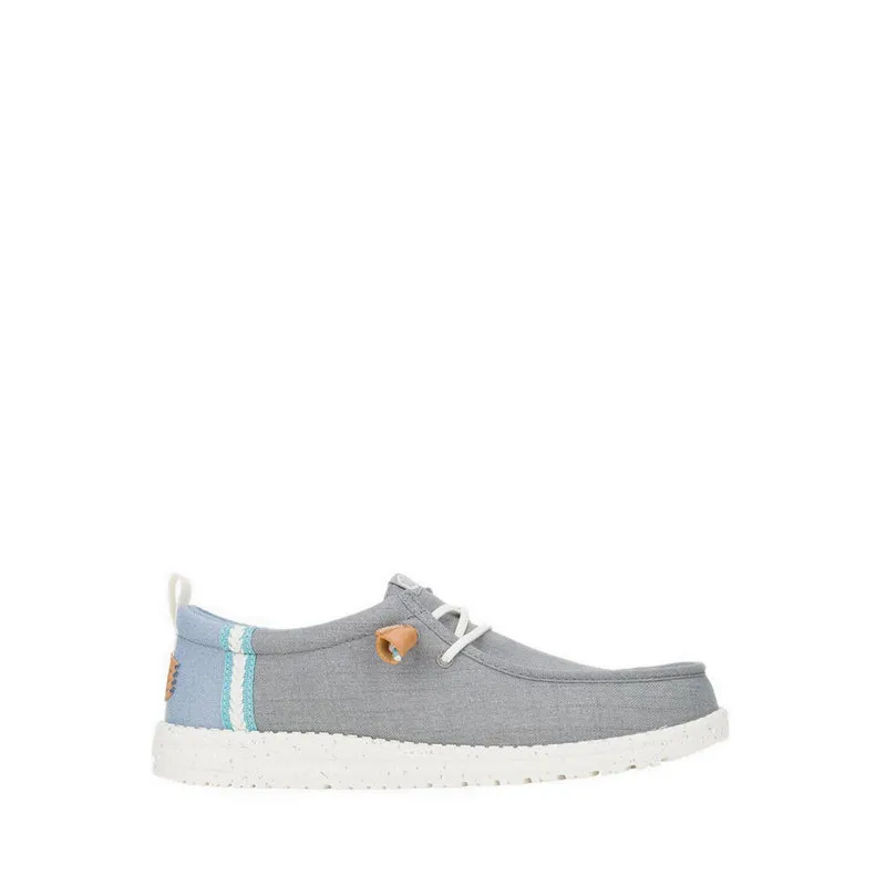 Sepatu Heydude Wally Summer Linen Monument Grey dan Faded Denim koleksi Joy368