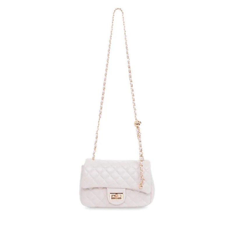Tas selempang wanita Linea Brie Crossbody Bag warna ivory elegan di Joy368