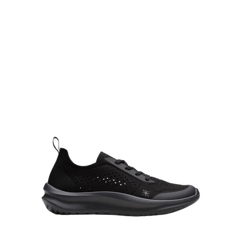 Sepatu wanita Clarks Womens Solevana Tie warna Black koleksi Joy368