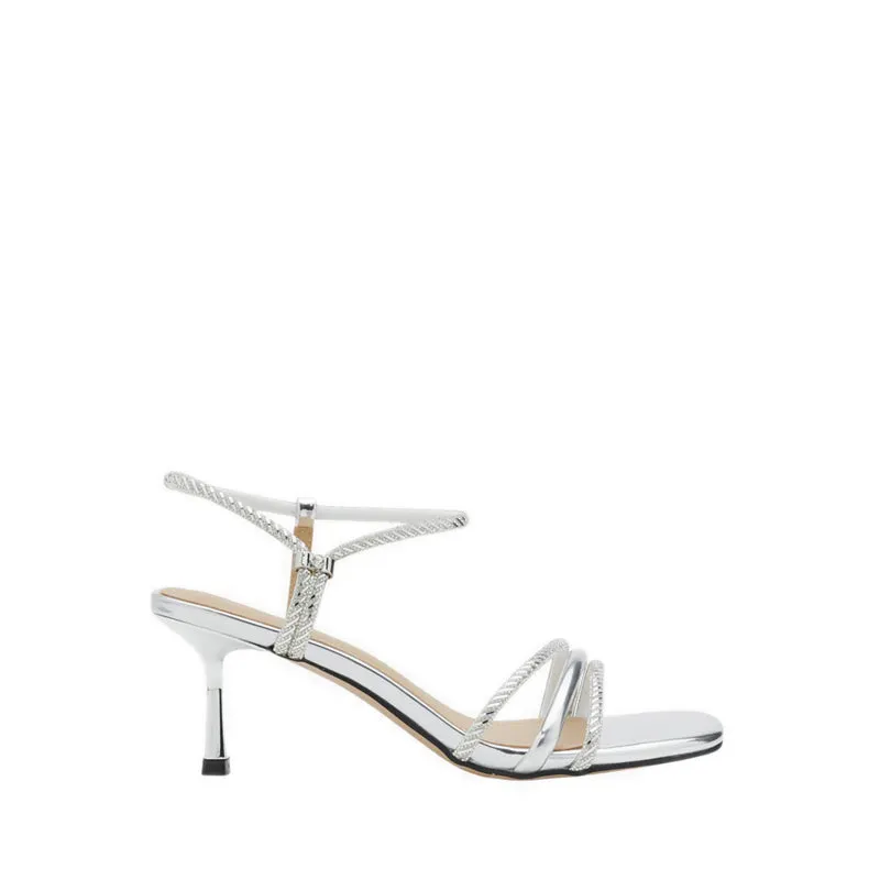 Sepatu Pazzion Women's 2109-623A Heels Silver original di Joy368