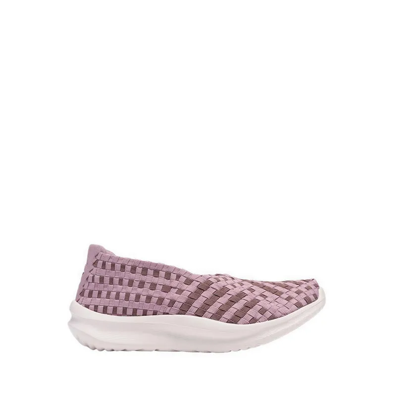 Sepatu wanita Clarks Womens Solevana Weave Dusty Pink warna merah muda elegan di Joy368