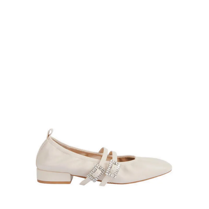 ZAF87 Women's Flats Beige warna krem elegan dari koleksi Joy368